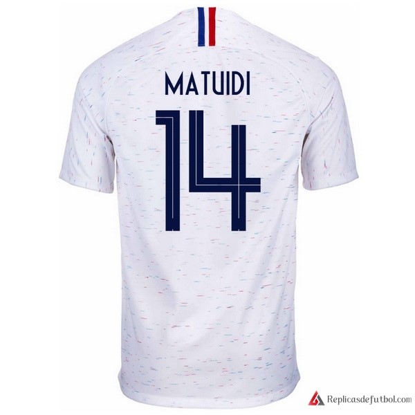 Camiseta Seleccion Francia Segunda equipación Matuidi 2018 Blanco